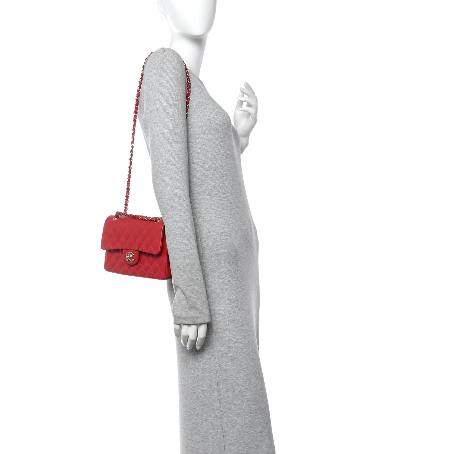 Chanel Caviar Quilted Small Double Flap Red