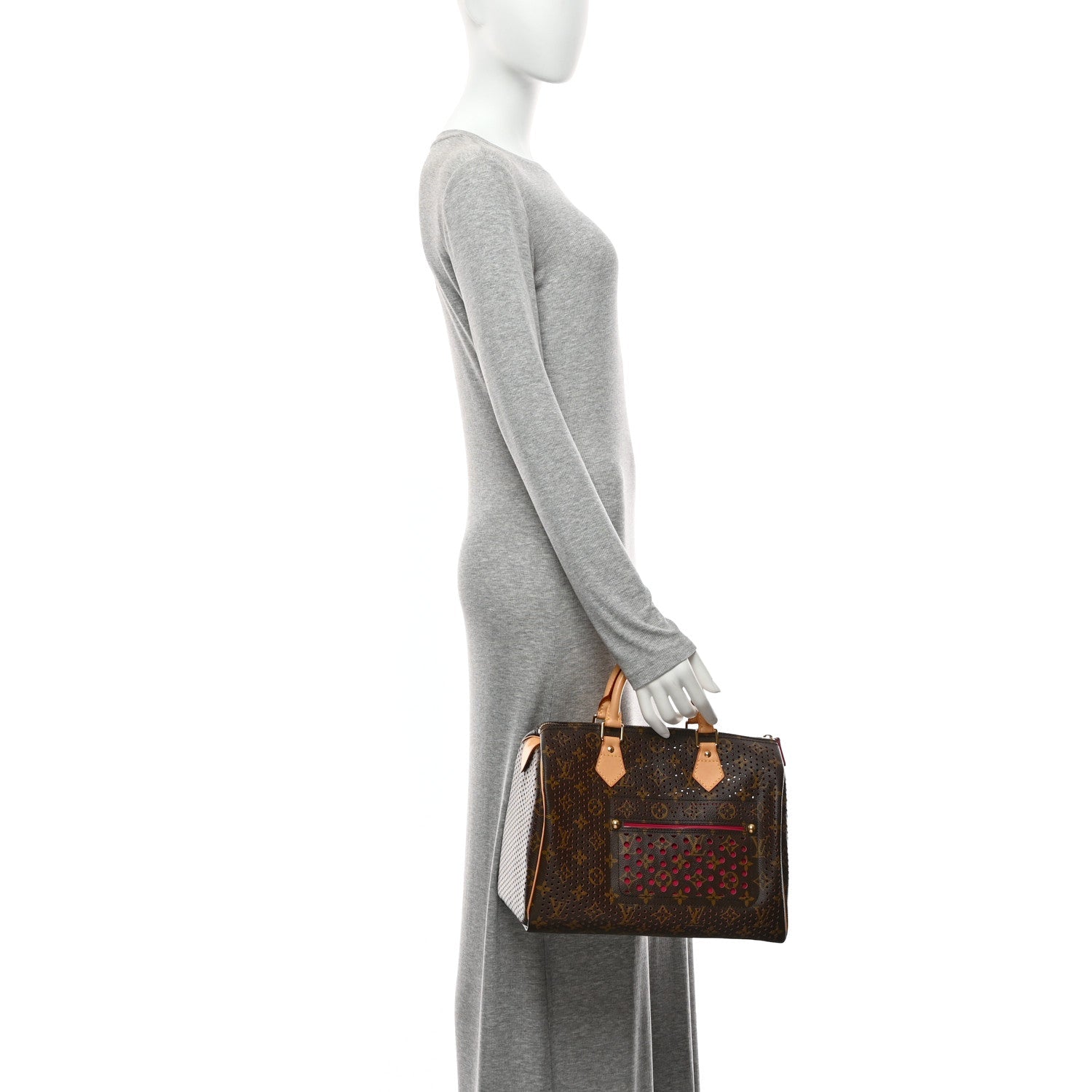 Louis Vuitton Monogram Perforated Speedy 30 Fuchsia