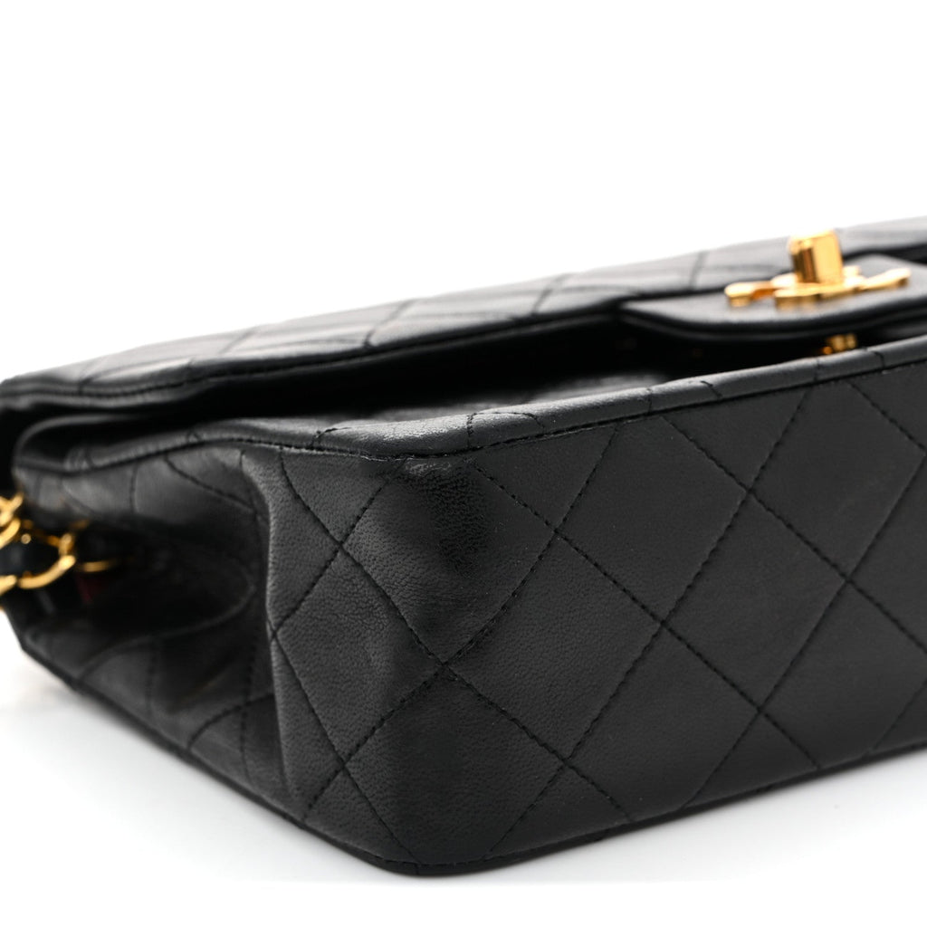Chanel Lambskin Quilted Small Double Flap Black