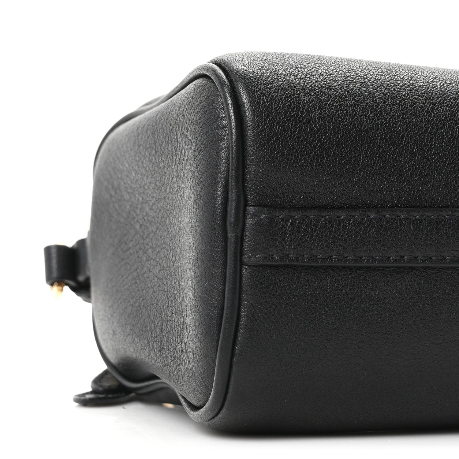 Prada Calfskin Triangle Pouch Shoulder Bag Black