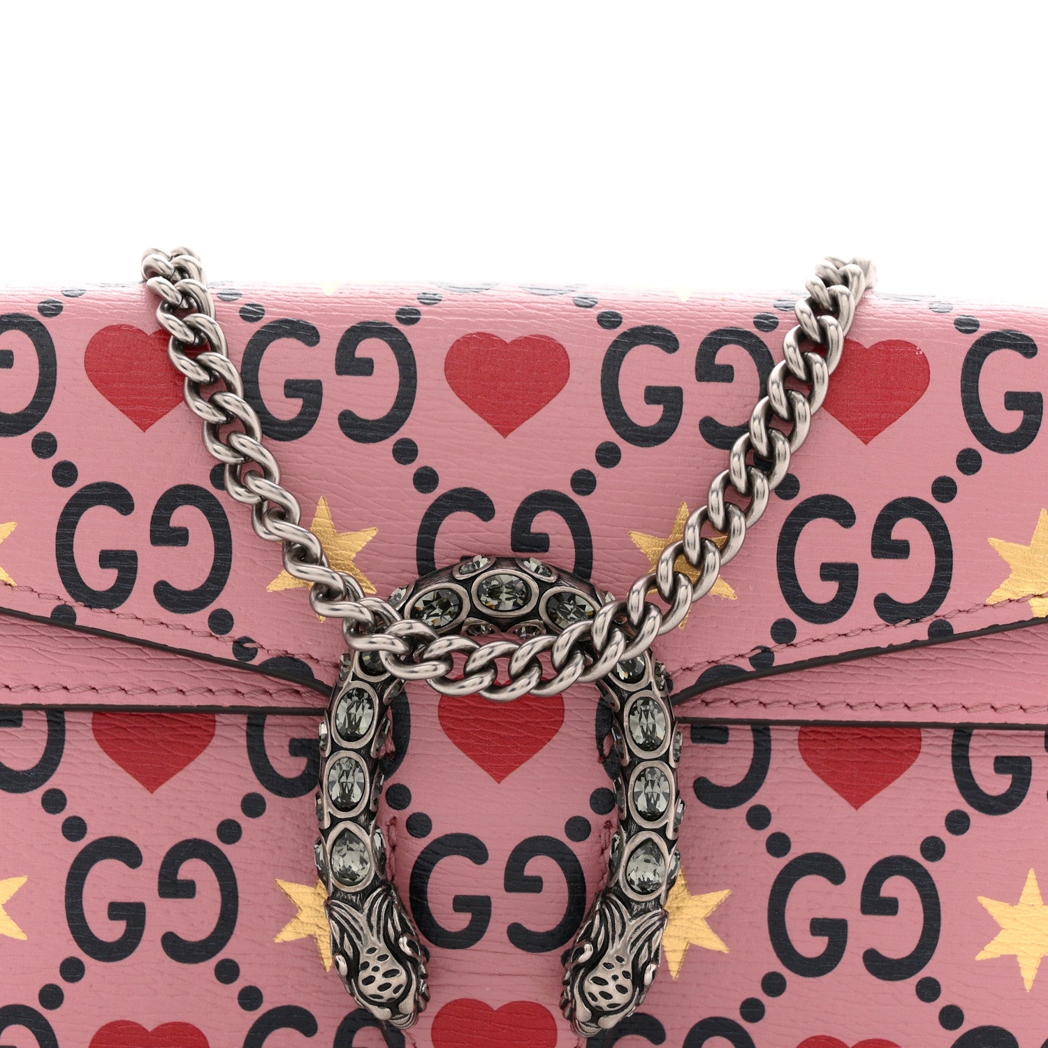 Gucci Calfskin Valentine's Day Exclusive Super Mini Dionysus Shoulder Bag