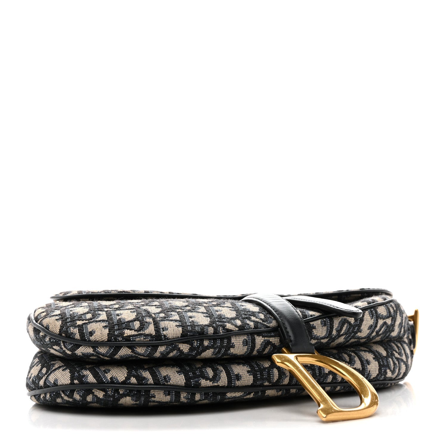 Christian Dior Oblique Saddle Bag Blue