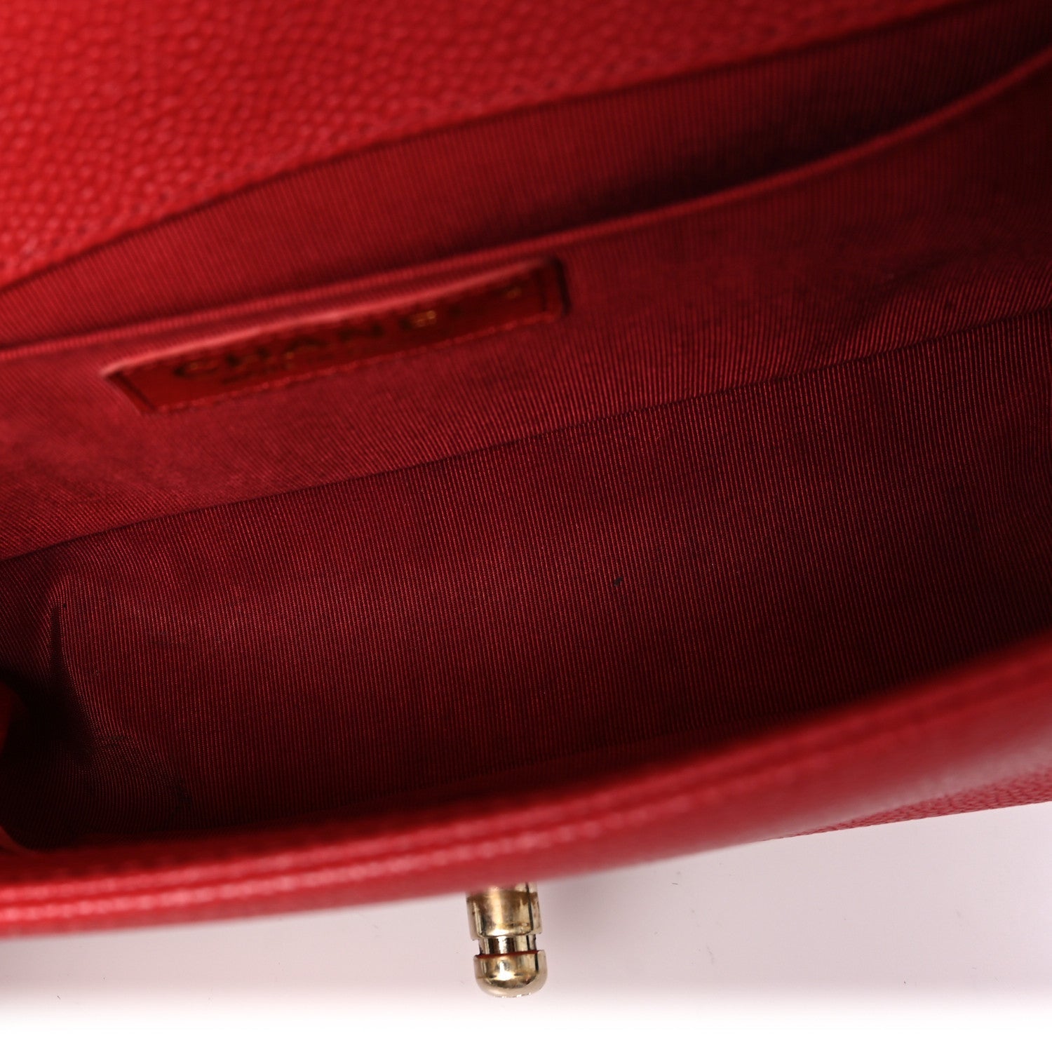 Chanel Caviar Quilted Medium Boy Flap Red