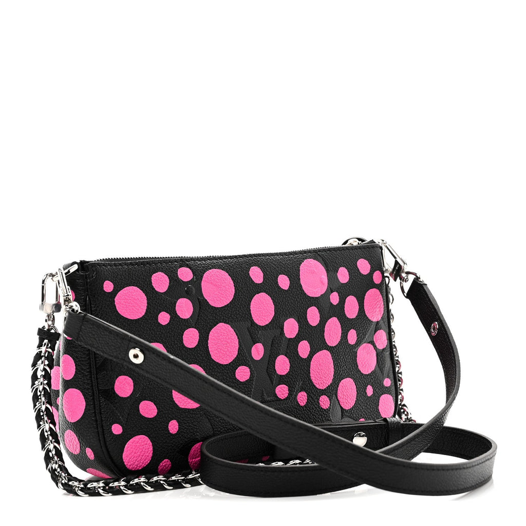Louis Vuitton LV X YK Empreinte Multi Pochette Accessories Black Fuchsia