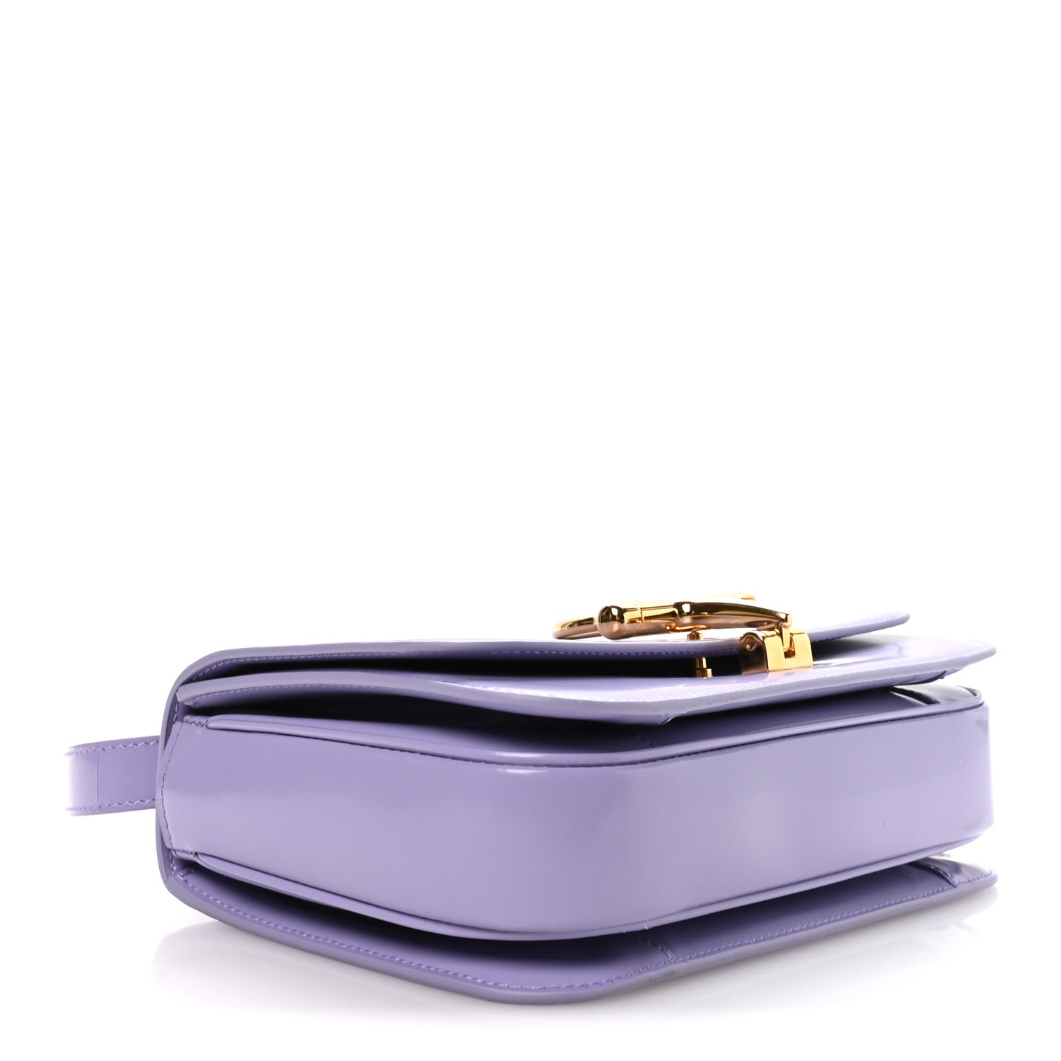 Gucci Patent Siena Small Shoulder Bag Lapis