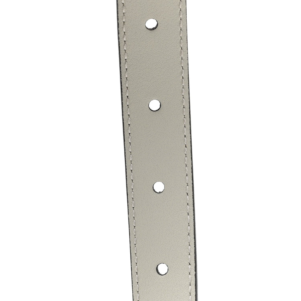 Gucci Calfskin Double G 20mm Belt 80 32 Mystic White