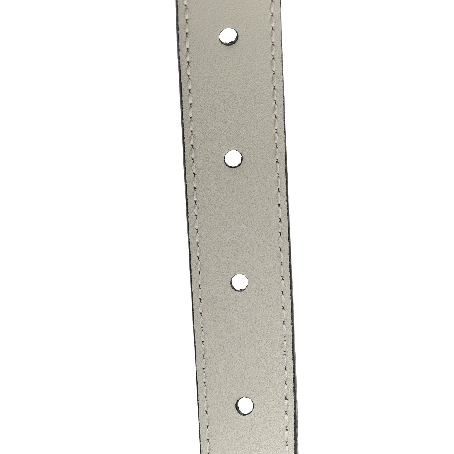 Gucci Calfskin Double G 20mm Belt 80 32 Mystic White