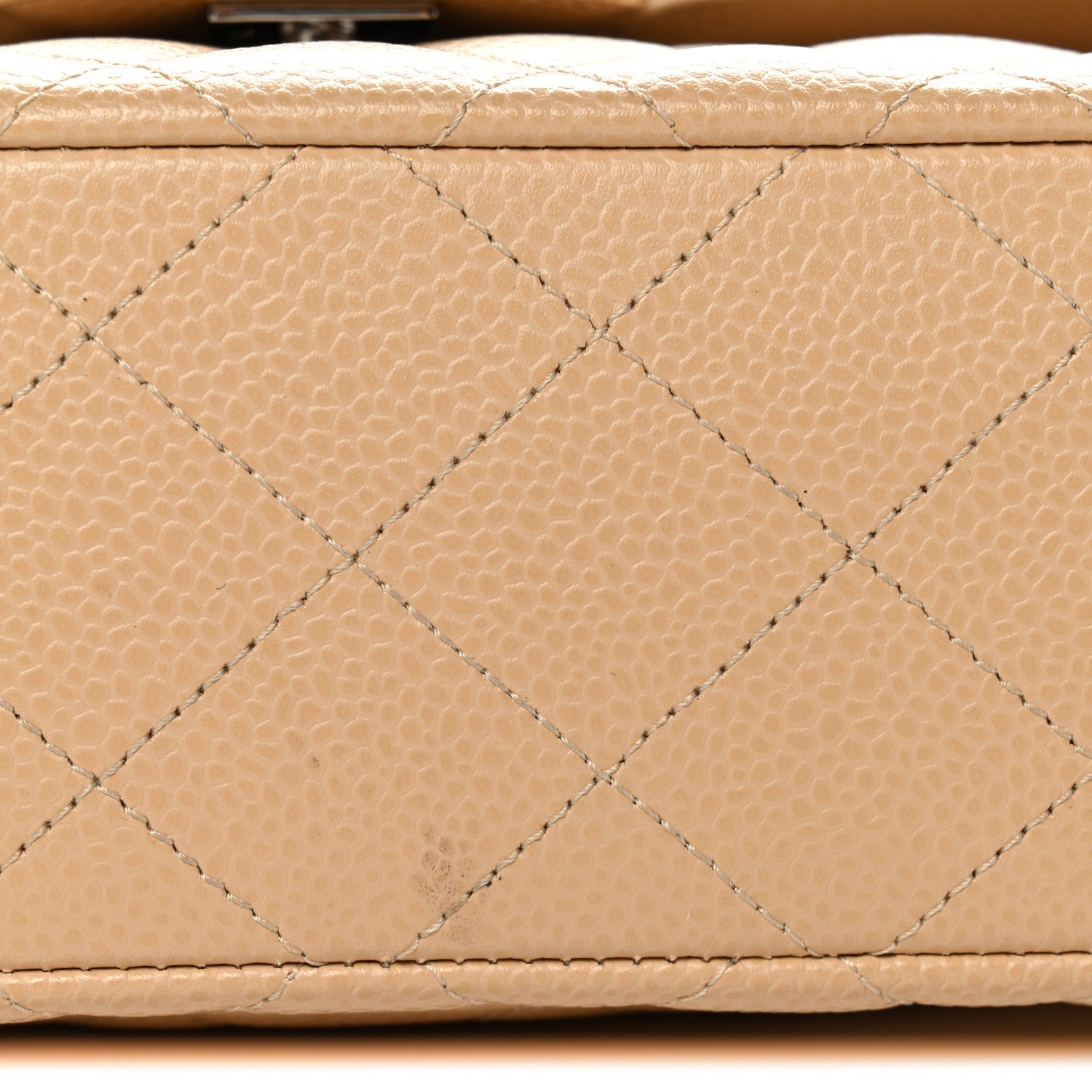 Chanel Caviar Quilted Small Double Flap Beige