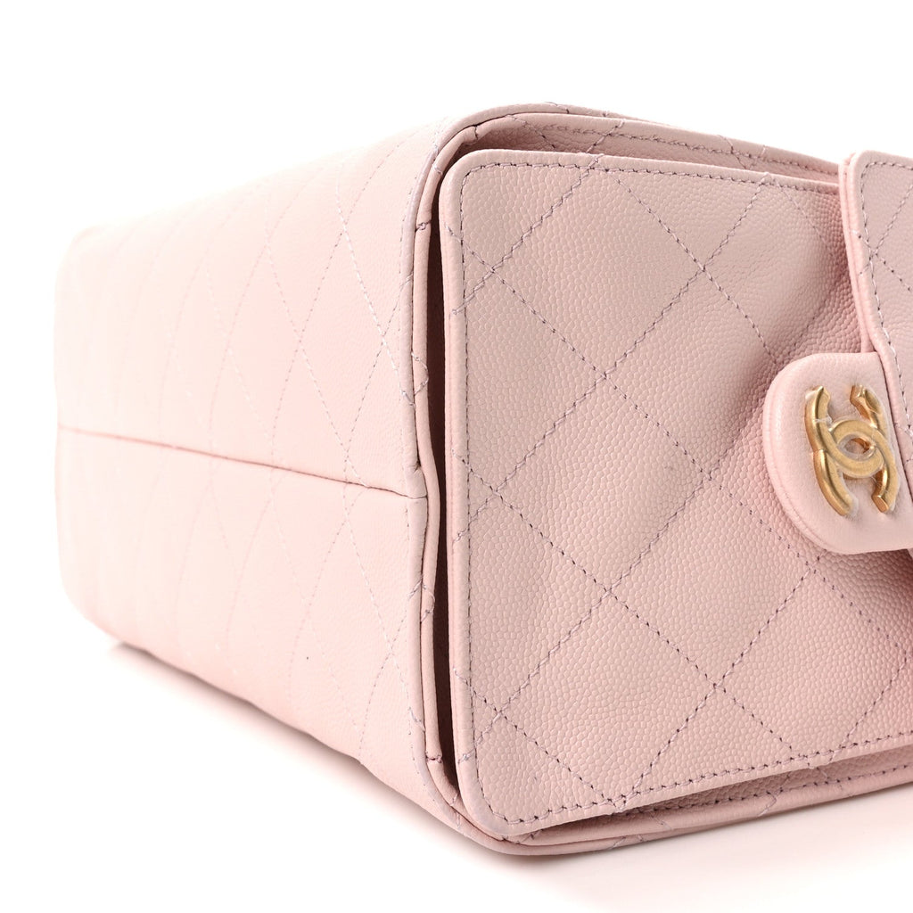 Chanel Caviar Quilted Small Chanel 25 Handbag Light Pink