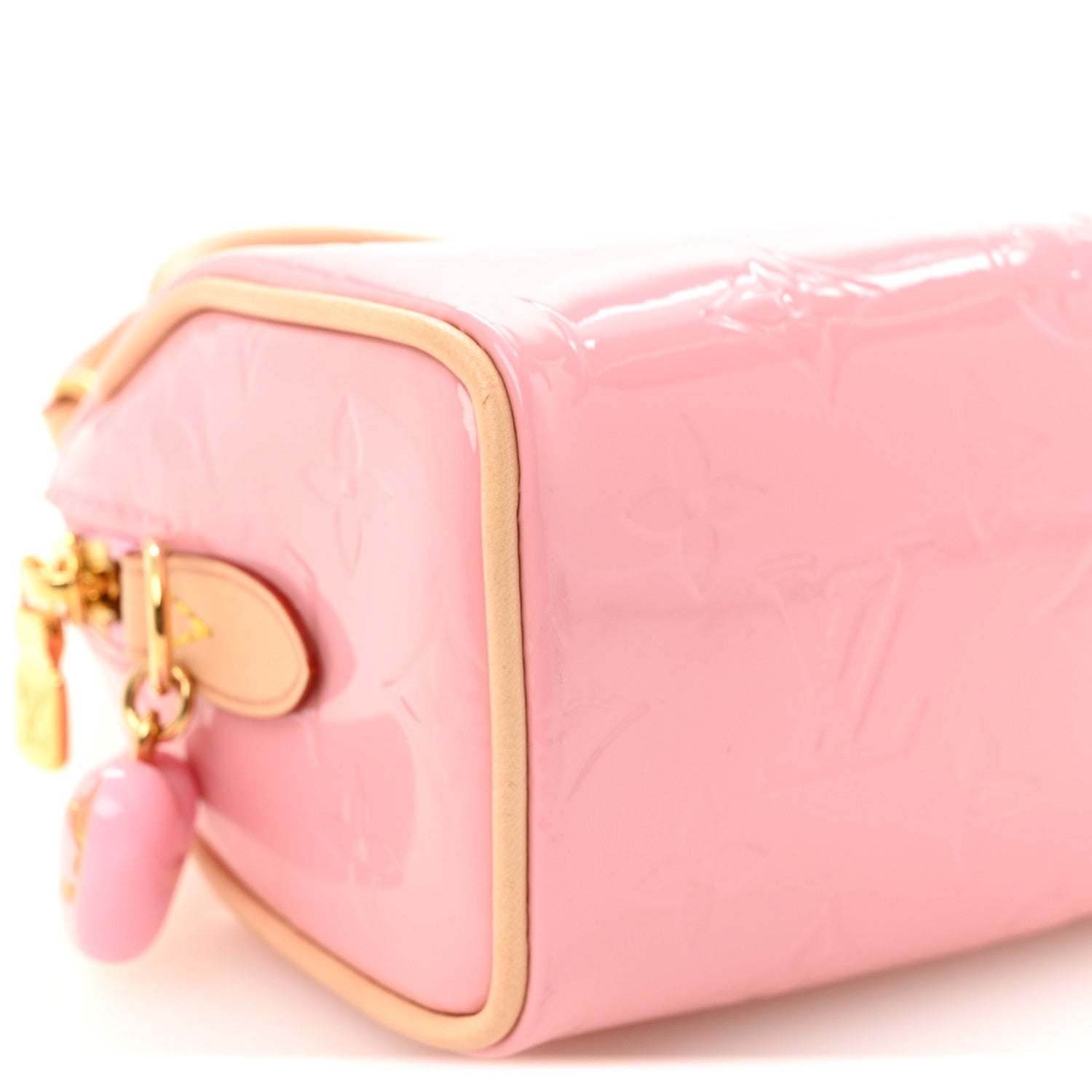 Louis Vuitton Vernis Monogram Nano Speedy Mochi Pink
