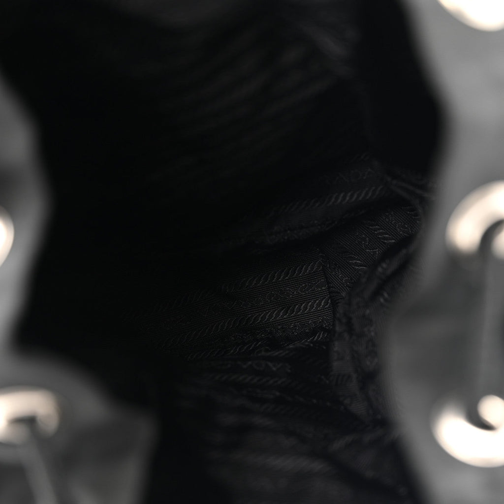 Prada Tessuto Nylon Vela Cinch Backpack Black