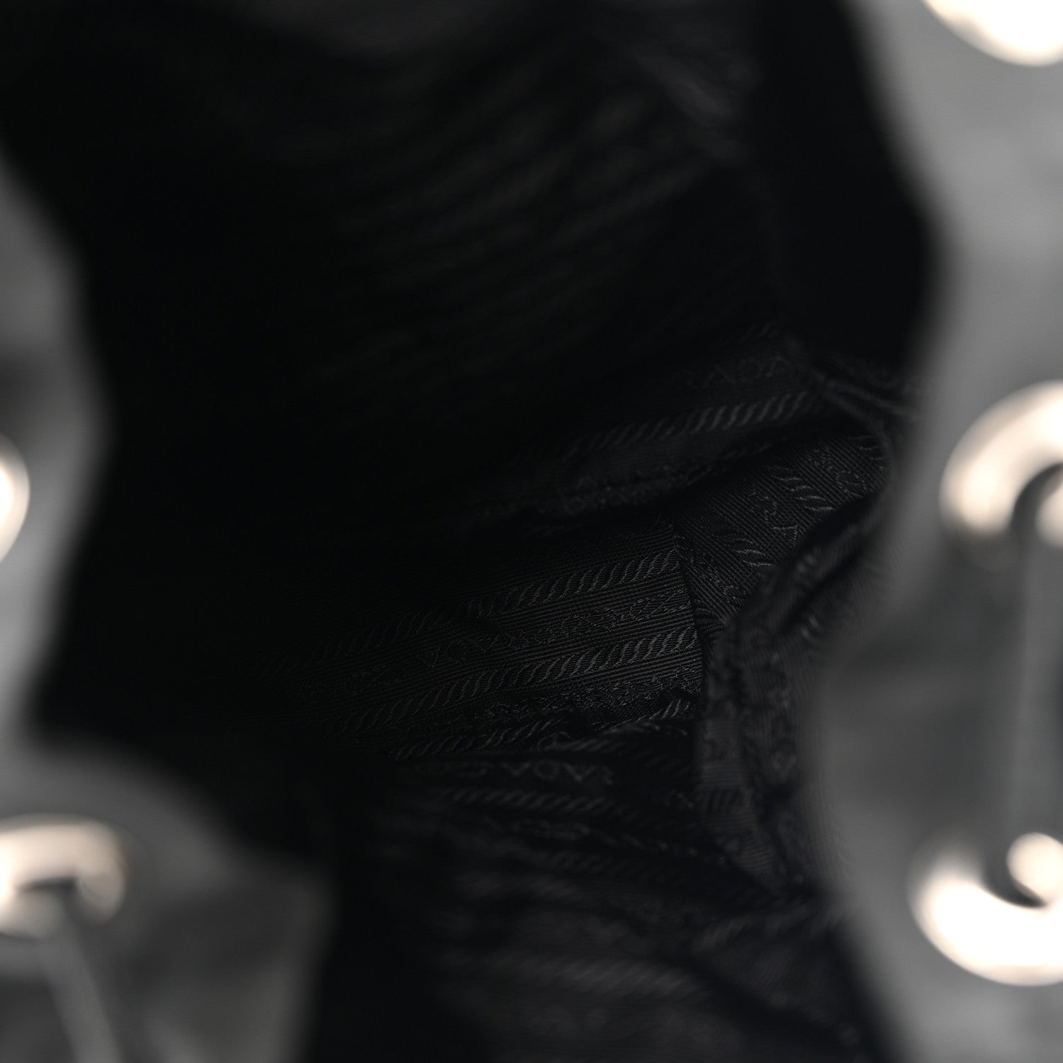 Prada Tessuto Nylon Vela Cinch Backpack Black