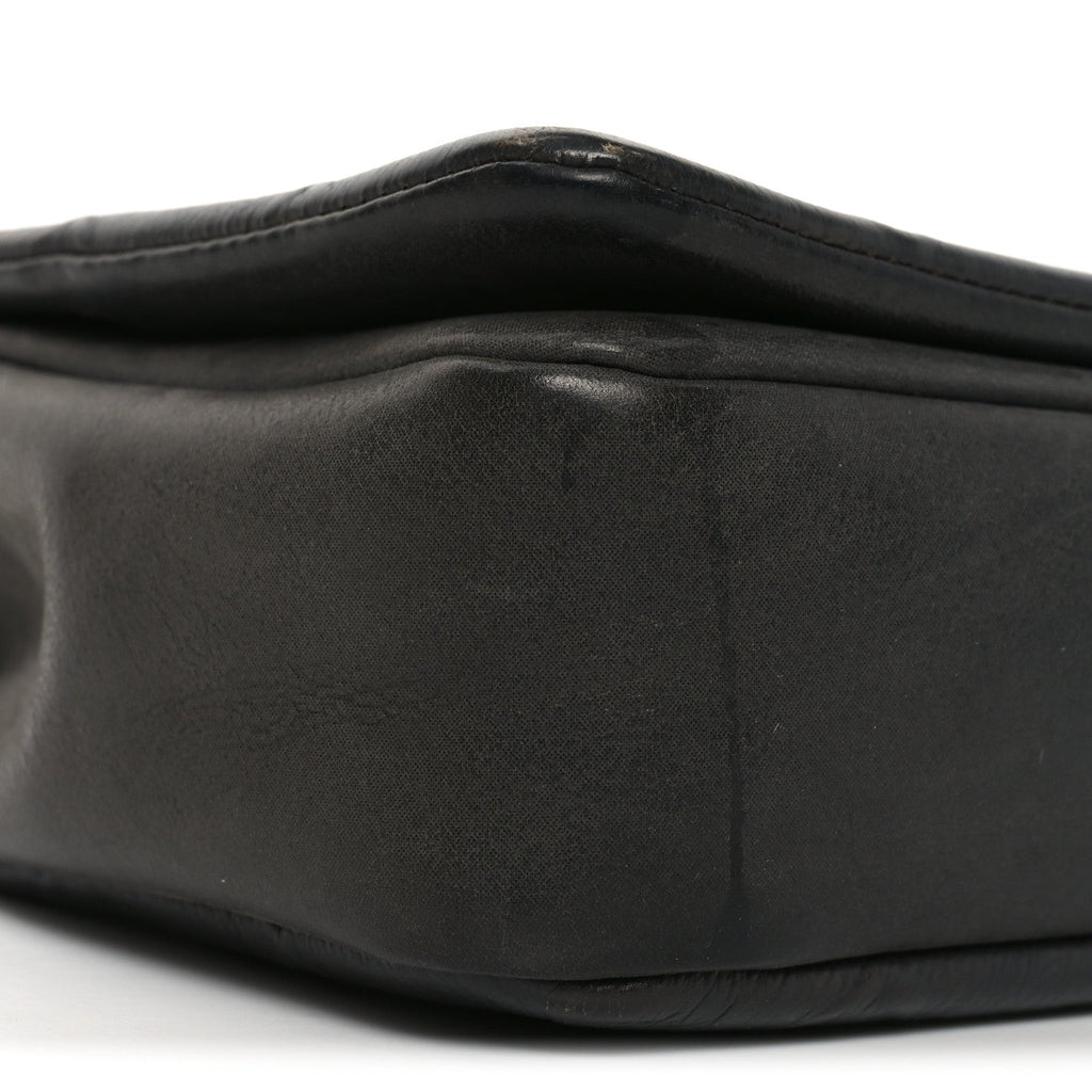 Chanel Calfskin Diamond Embossed Medium New Chic Flap Dark Grey