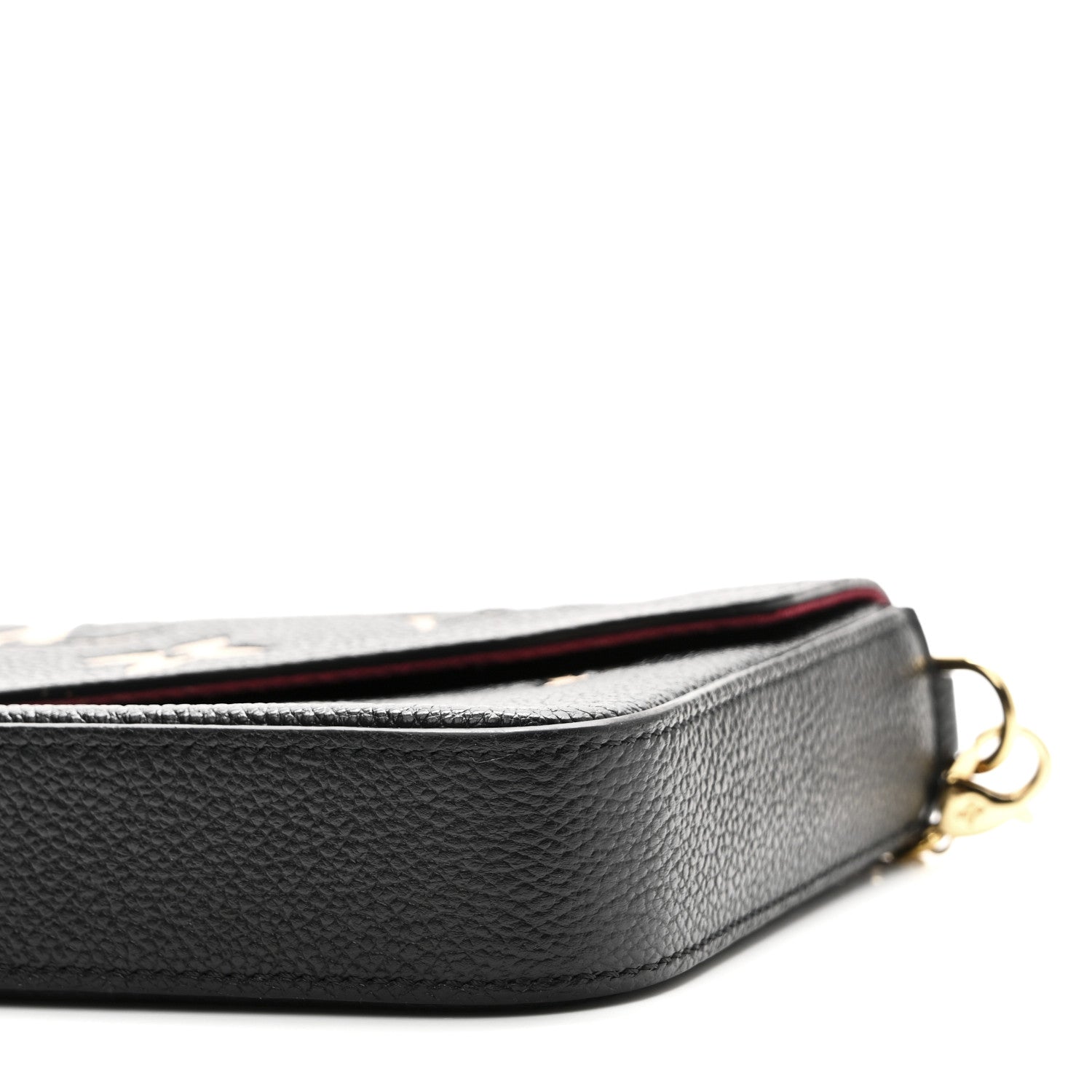 Louis Vuitton Empreinte Monogram Giant Felicie Pochette Black Beige
