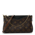 Louis Vuitton Monogram Pallas Clutch Black