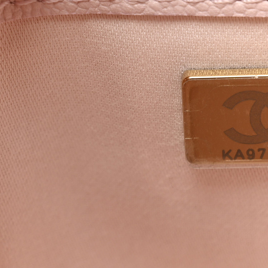 Chanel Caviar Quilted Mini Chanel 25 Handbag Light Pink
