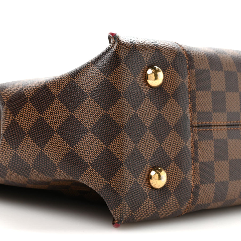 Louis Vuitton Damier Ebene Caissa Hobo Cherry