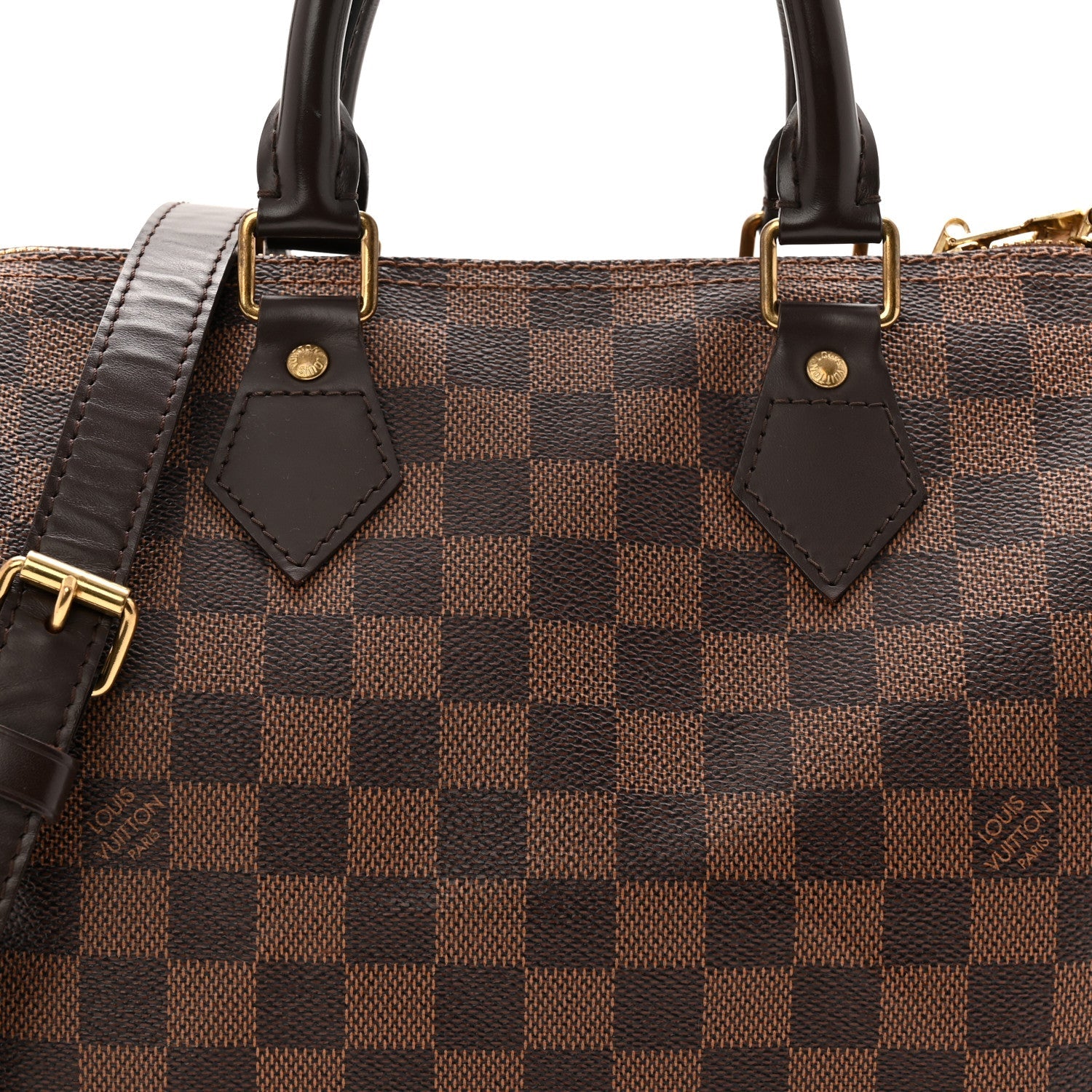 Louis Vuitton Damier Ebene Speedy Bandouliere 25