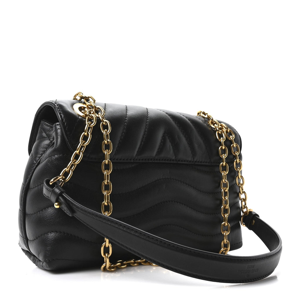 Louis Vuitton Calfskin LV New Wave Chain Bag Black