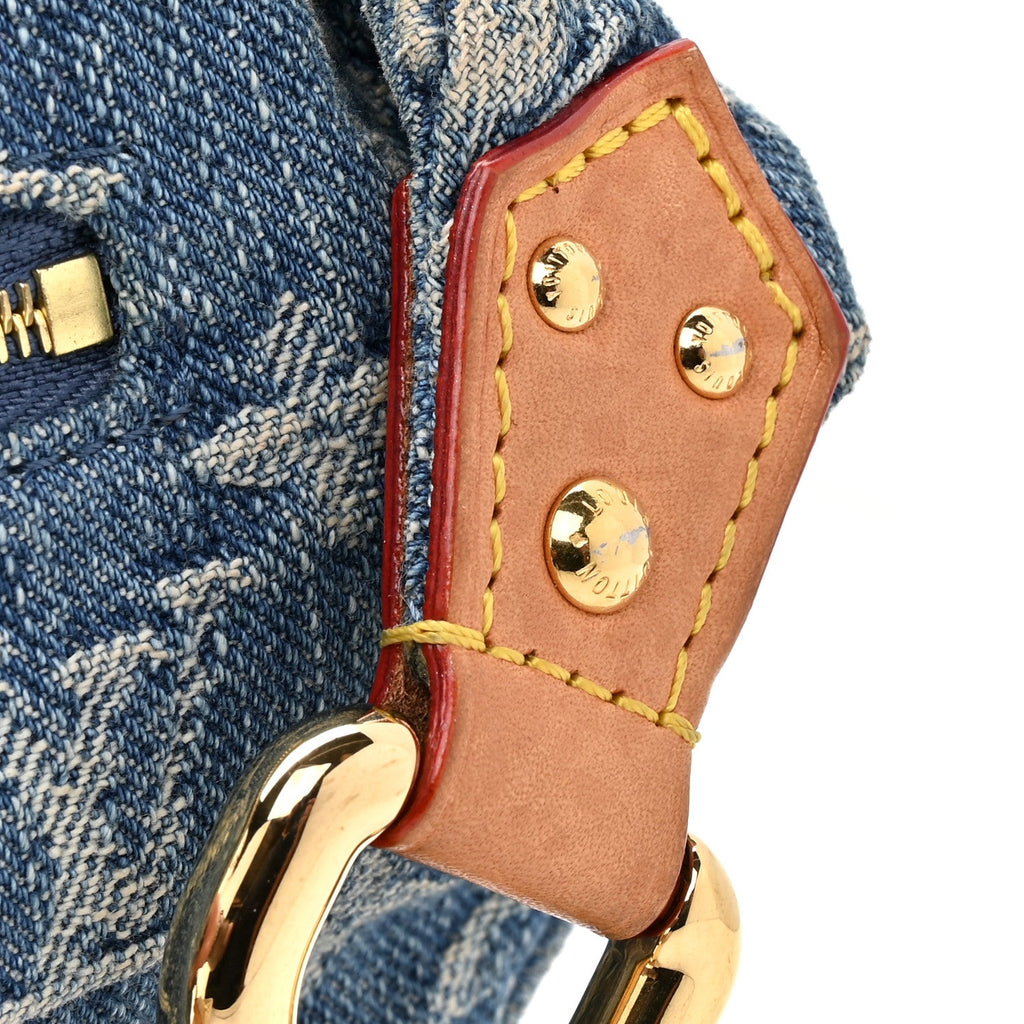 Louis Vuitton Monogram Denim High Rise Bumbag Blue