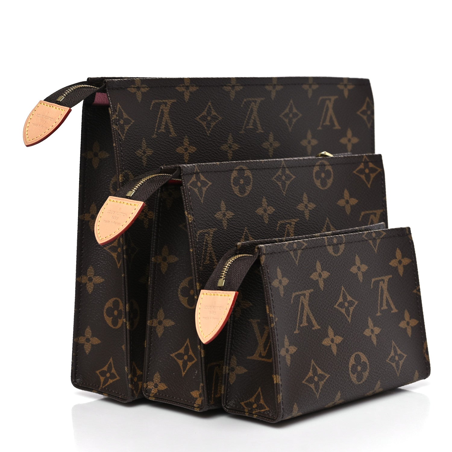 Louis Vuitton Monogram Trio Toilet Pouch Set