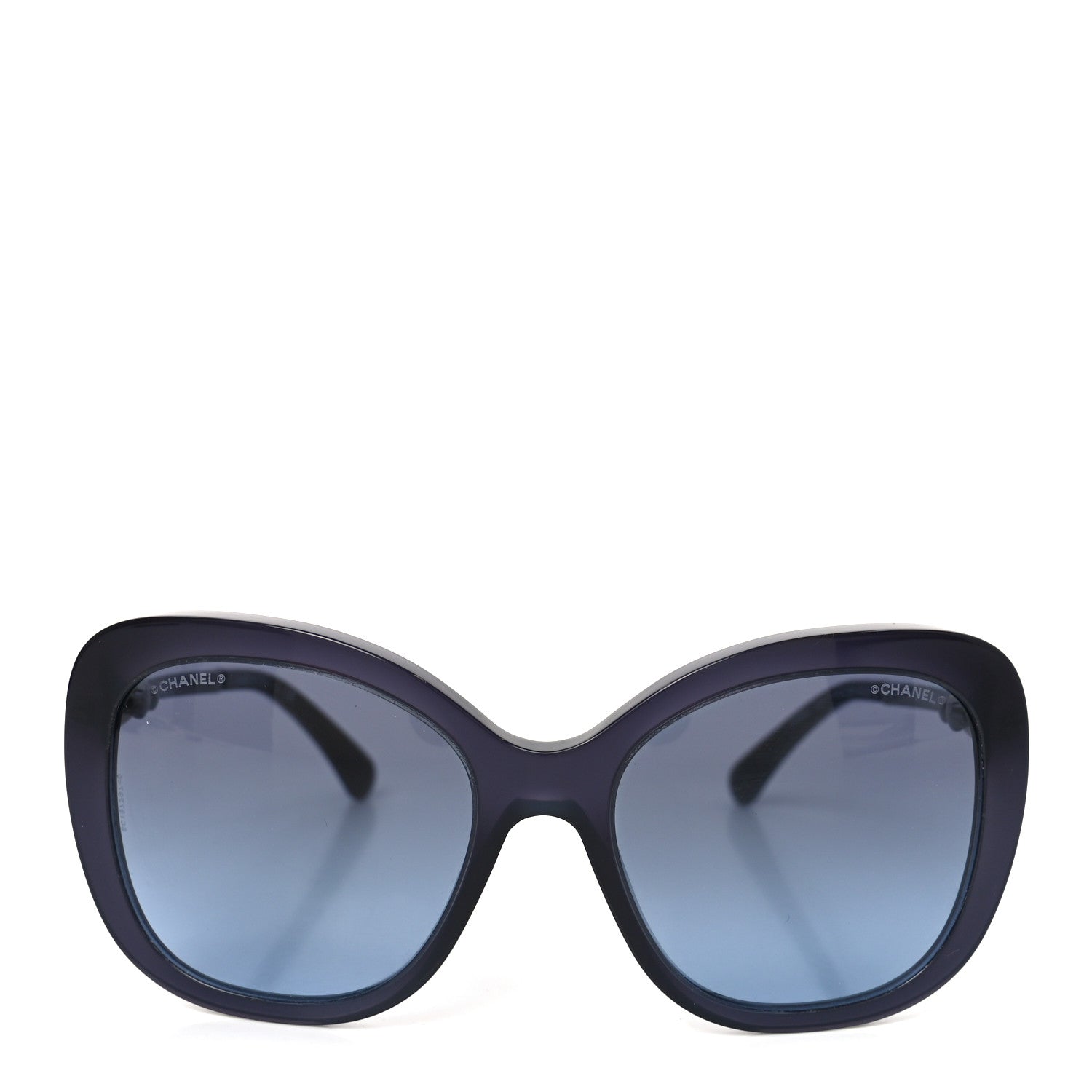 Acetate Butterfly Winter Pearl Sunglasses 5339-H Navy