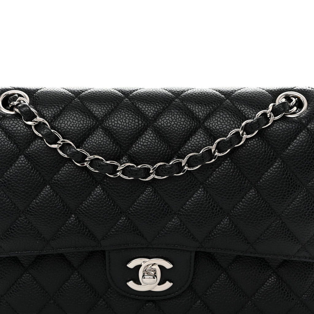 Chanel Caviar Quilted Medium Double Flap Black