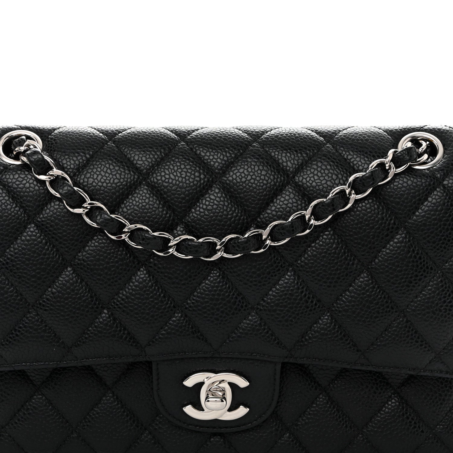 Chanel Caviar Quilted Medium Double Flap Black