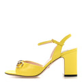 Gucci Malaga Kid Horsebit Lady 75mm Sandals 36.5 Acid Lime