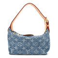 Louis Vuitton Monogram Denim Hills Pochette Blue