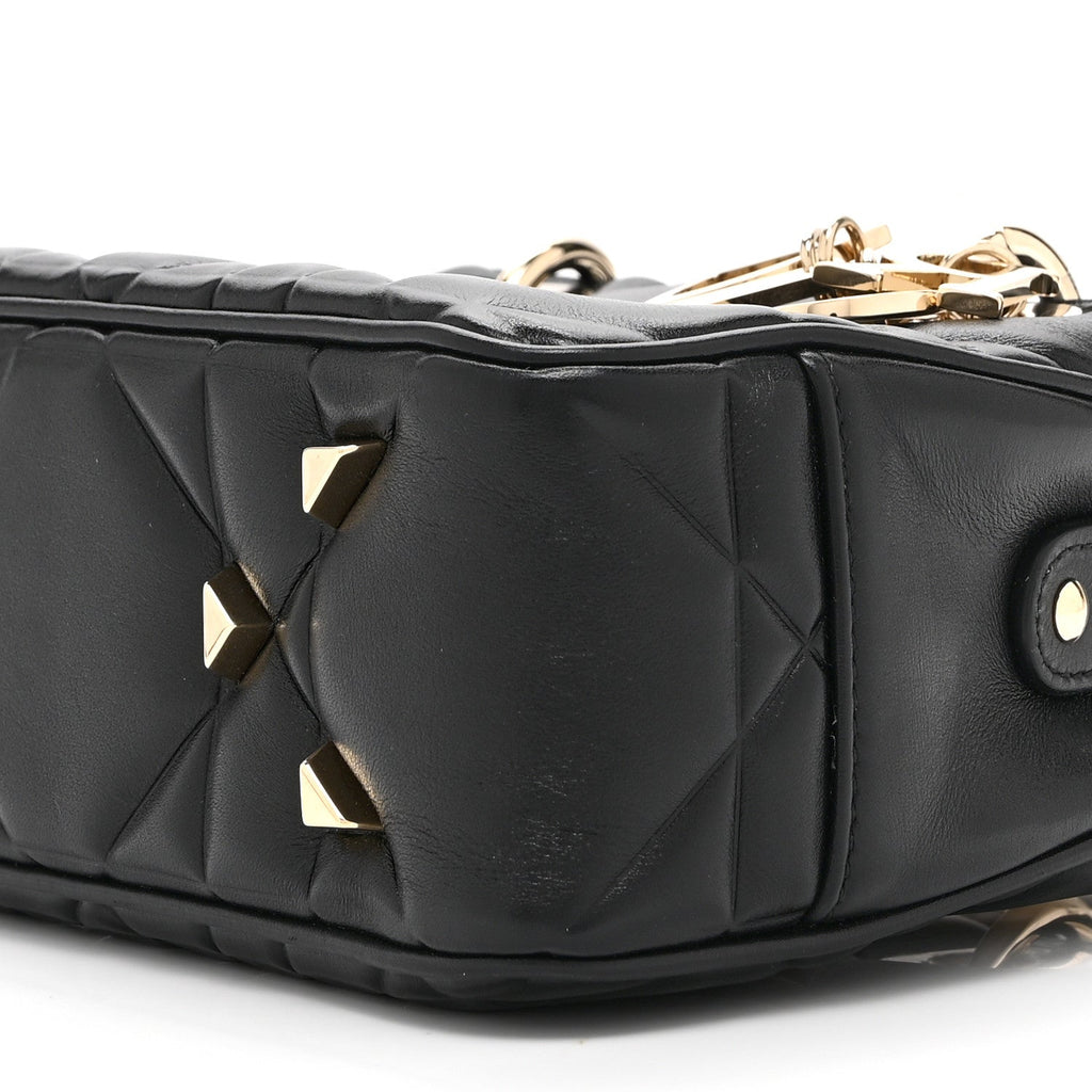 Christian Dior Calfskin Cannage Mini The Lady 95.22 Black