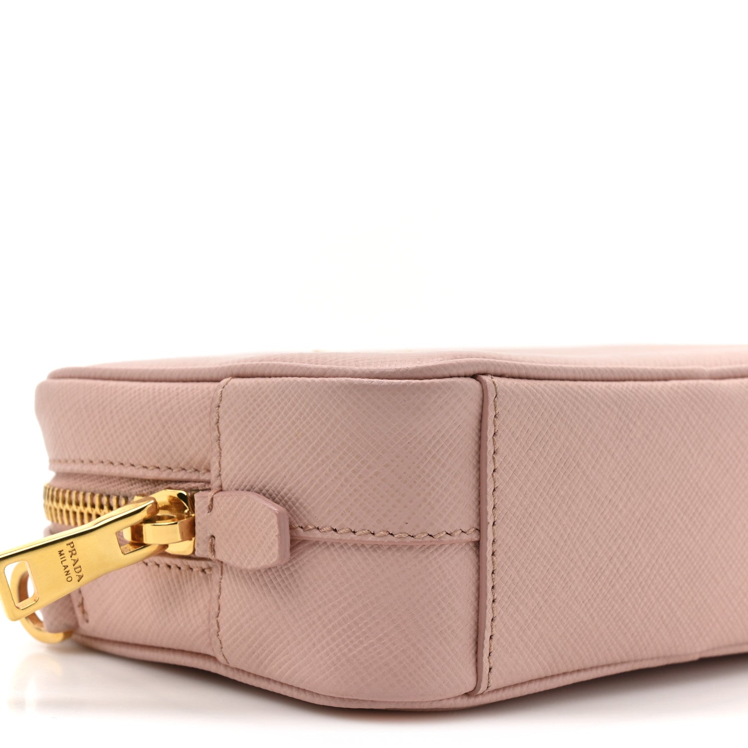 Prada Saffiano Lux Mini Camera Crossbody Bag Orchidea