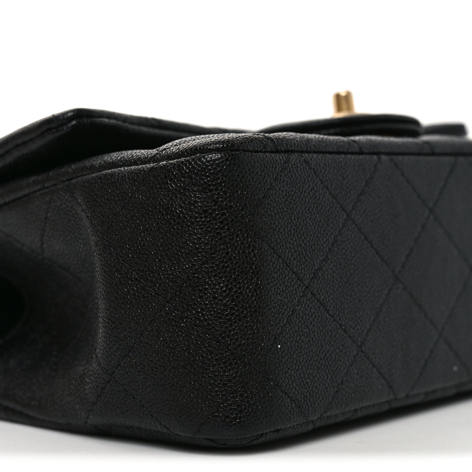 Chanel Caviar Quilted Mini Top Handle Rectangular Flap Black