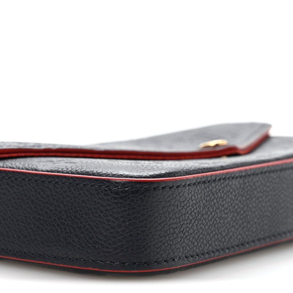 Louis Vuitton Empreinte Pochette Felicie Chain Wallet Marine Rouge