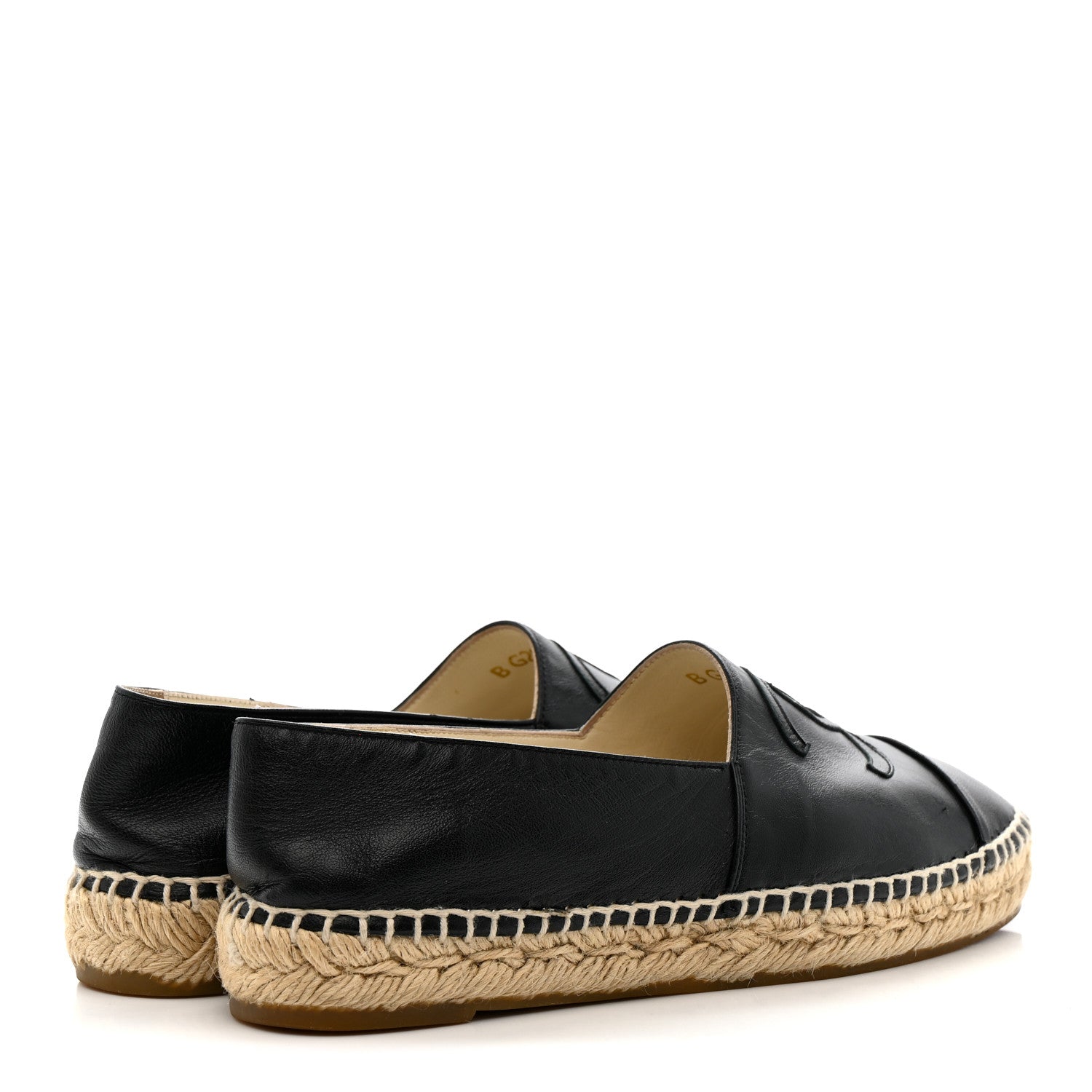 Lambskin CC Espadrilles 36 Black