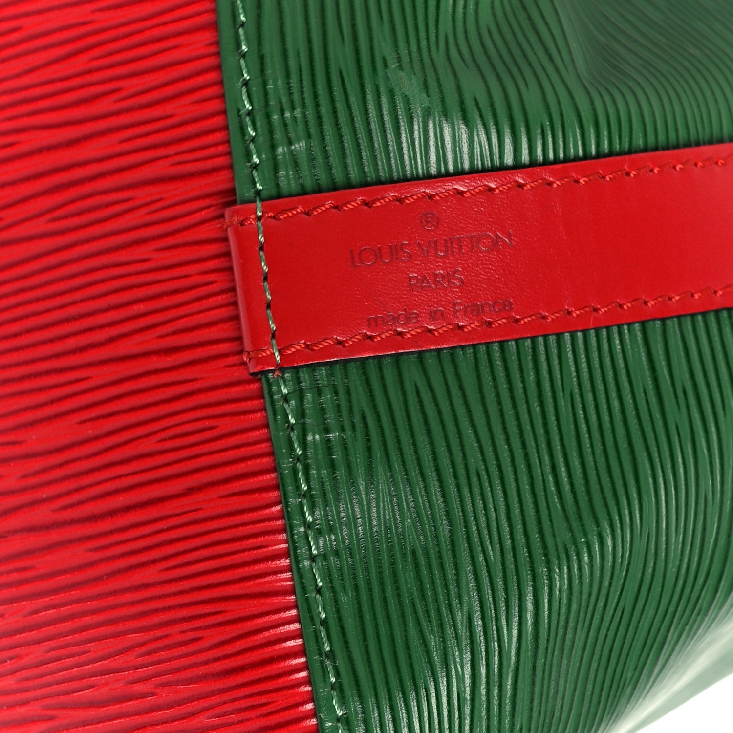 Louis Vuitton Epi Bi-Color Petit Noe Borneo Castillan Red