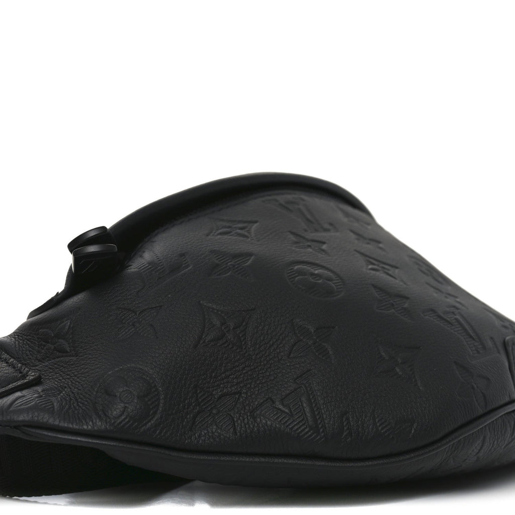 Louis Vuitton Calfskin Monogram Shadow Discovery Bumbag Black