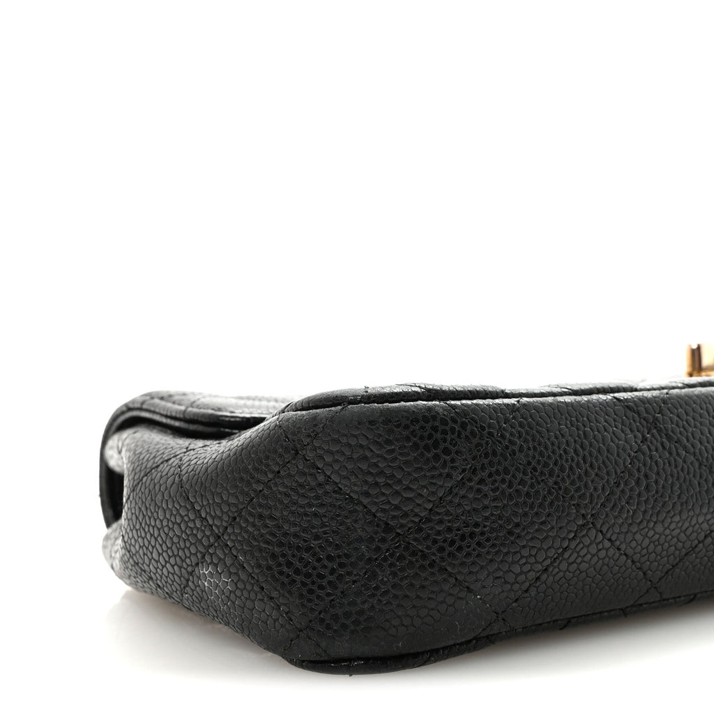 Chanel Caviar Quilted East West Flap Black