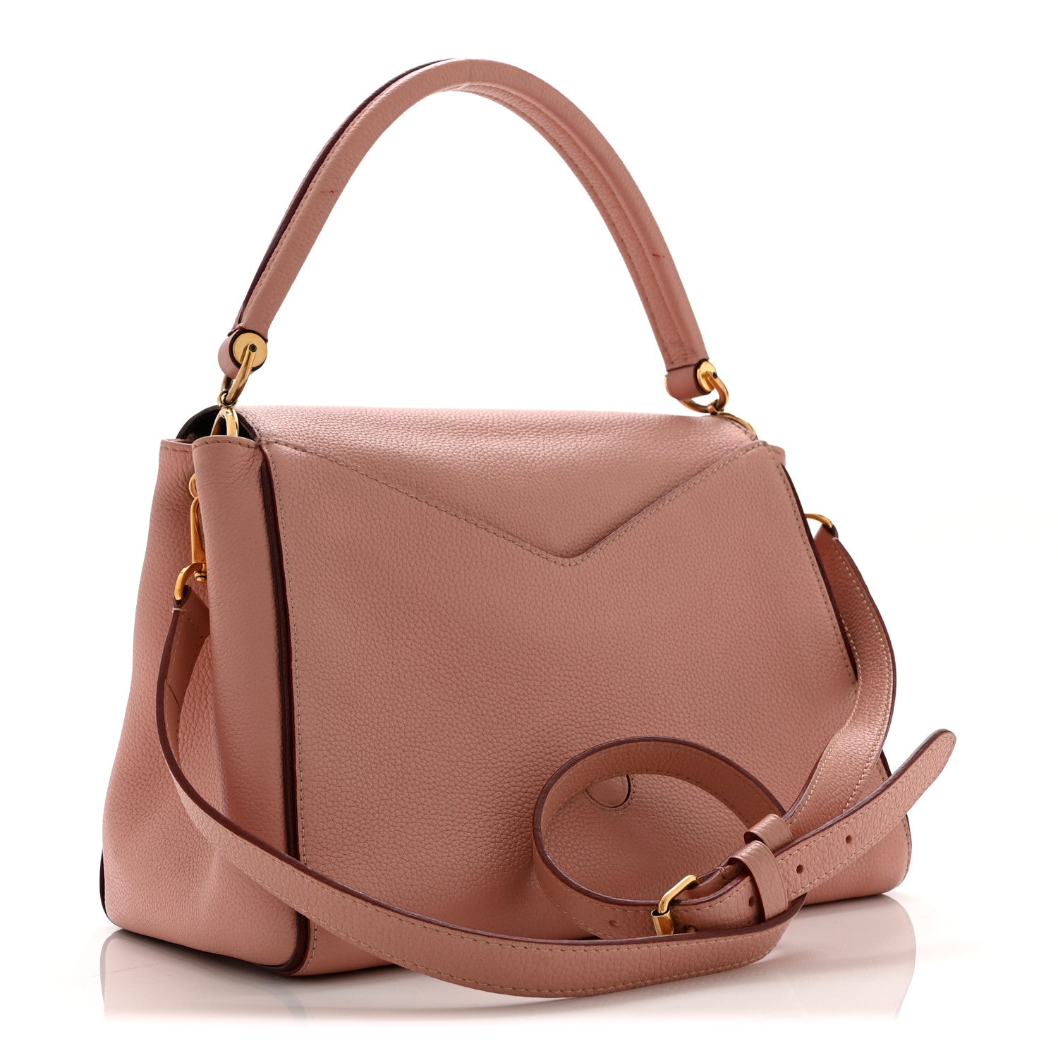 Louis Vuitton Grained Calfskin Monogram Double V Rose Poudre