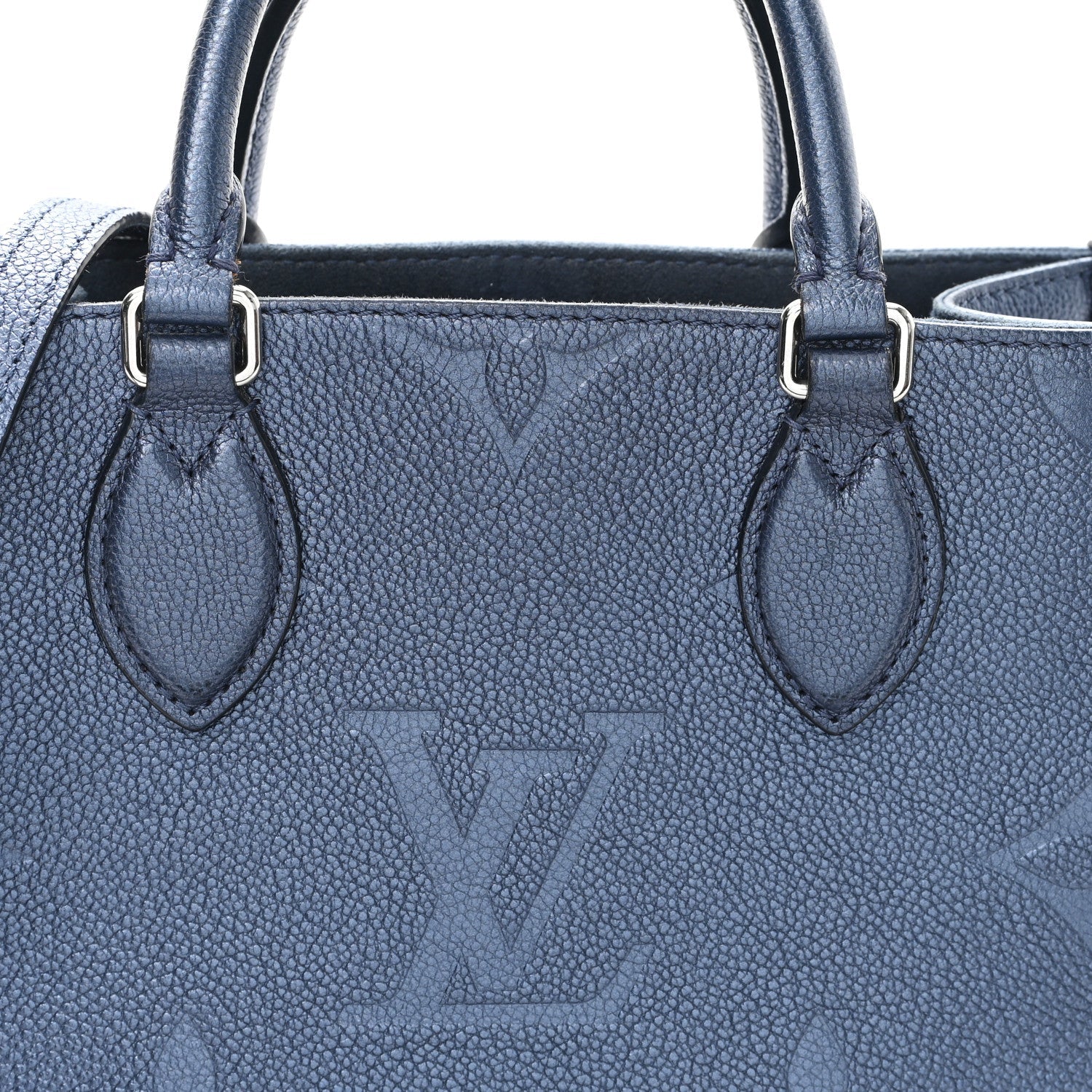 Louis Vuitton Metallic Empreinte Monogram Giant Onthego PM Navy Nacre
