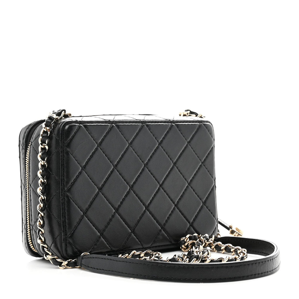 Chanel Lambskin Quilted Coco Click Bag Black