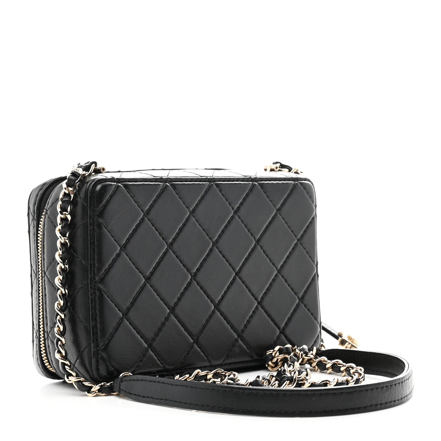 Chanel Lambskin Quilted Coco Click Bag Black