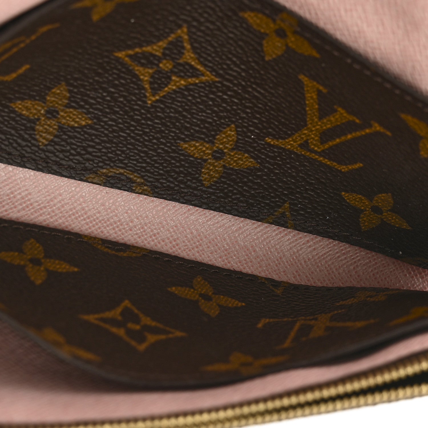 Louis Vuitton Monogram Emilie Wallet Rose Ballerine