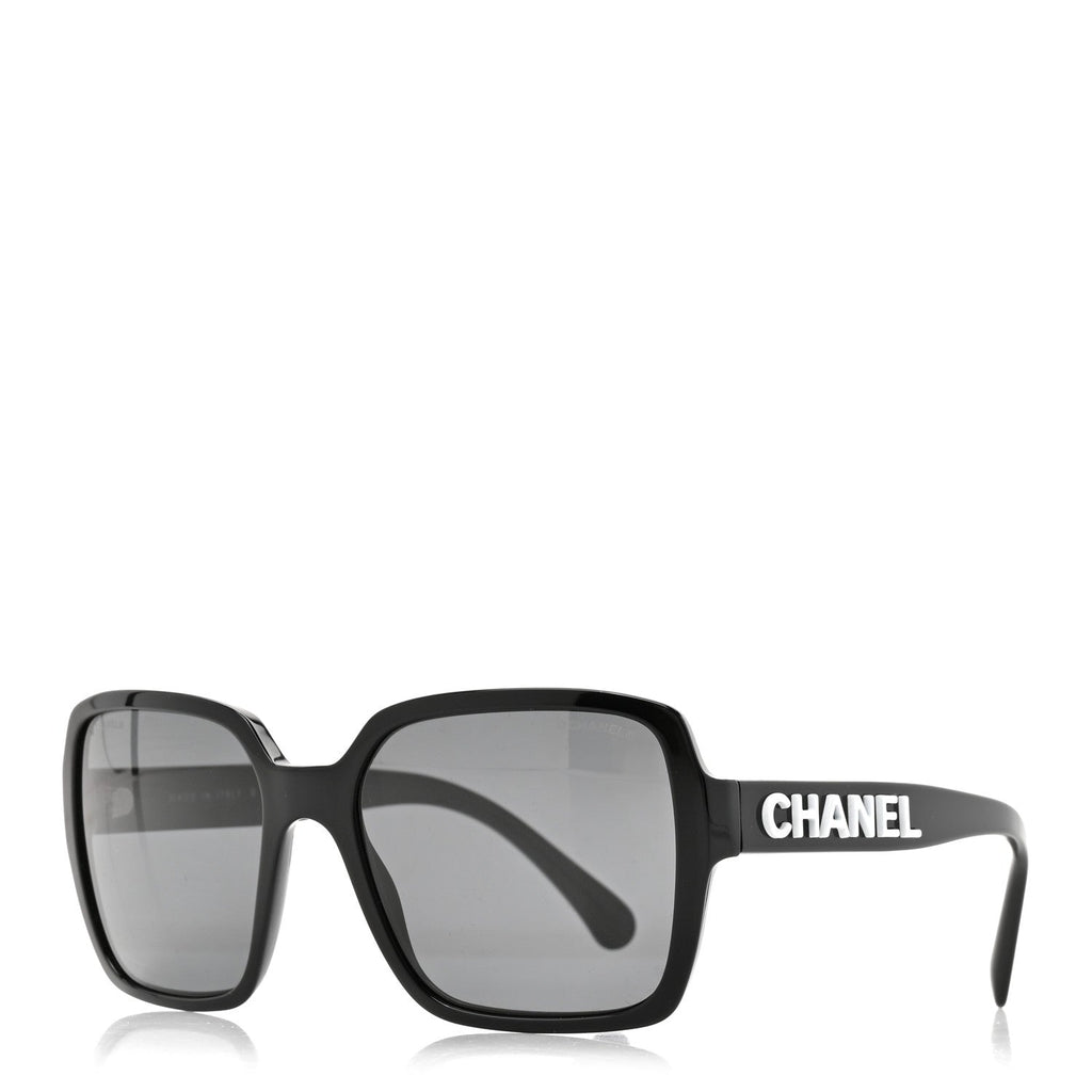 Acetate Square Sunglasses 5408 Black