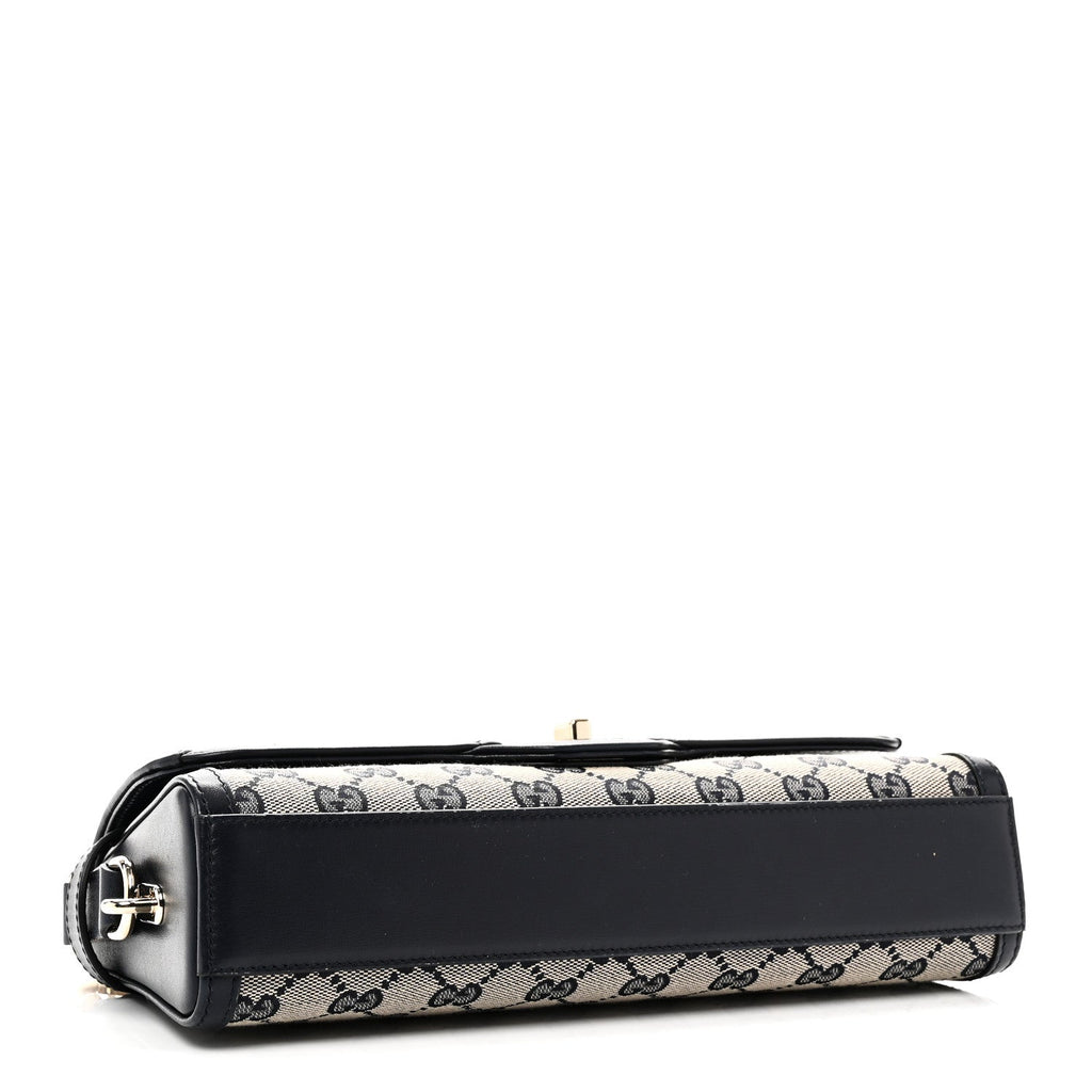 Gucci GG Monogram Small Luce Shoulder Bag Beige Blue