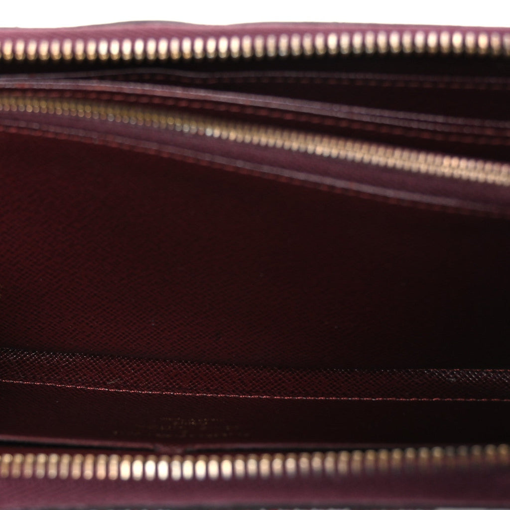 Louis Vuitton Damier Paillettes Zippy Wallet Red
