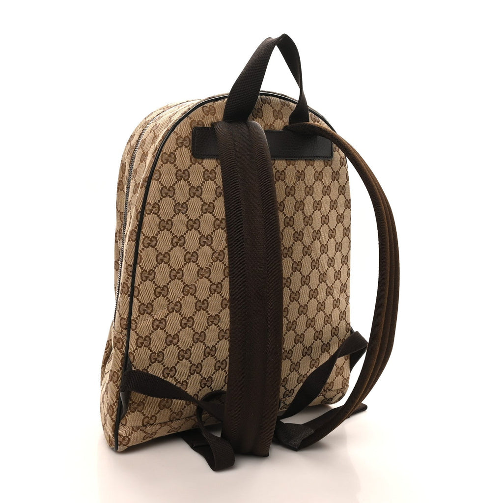 Gucci Monogram Travel Backpack Dark Brown
