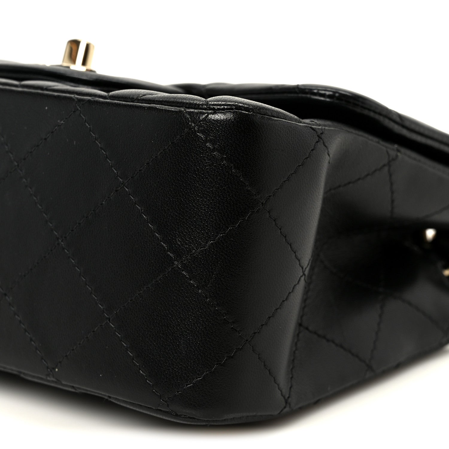 Chanel Lambskin Quilted Mini Square Flap Black