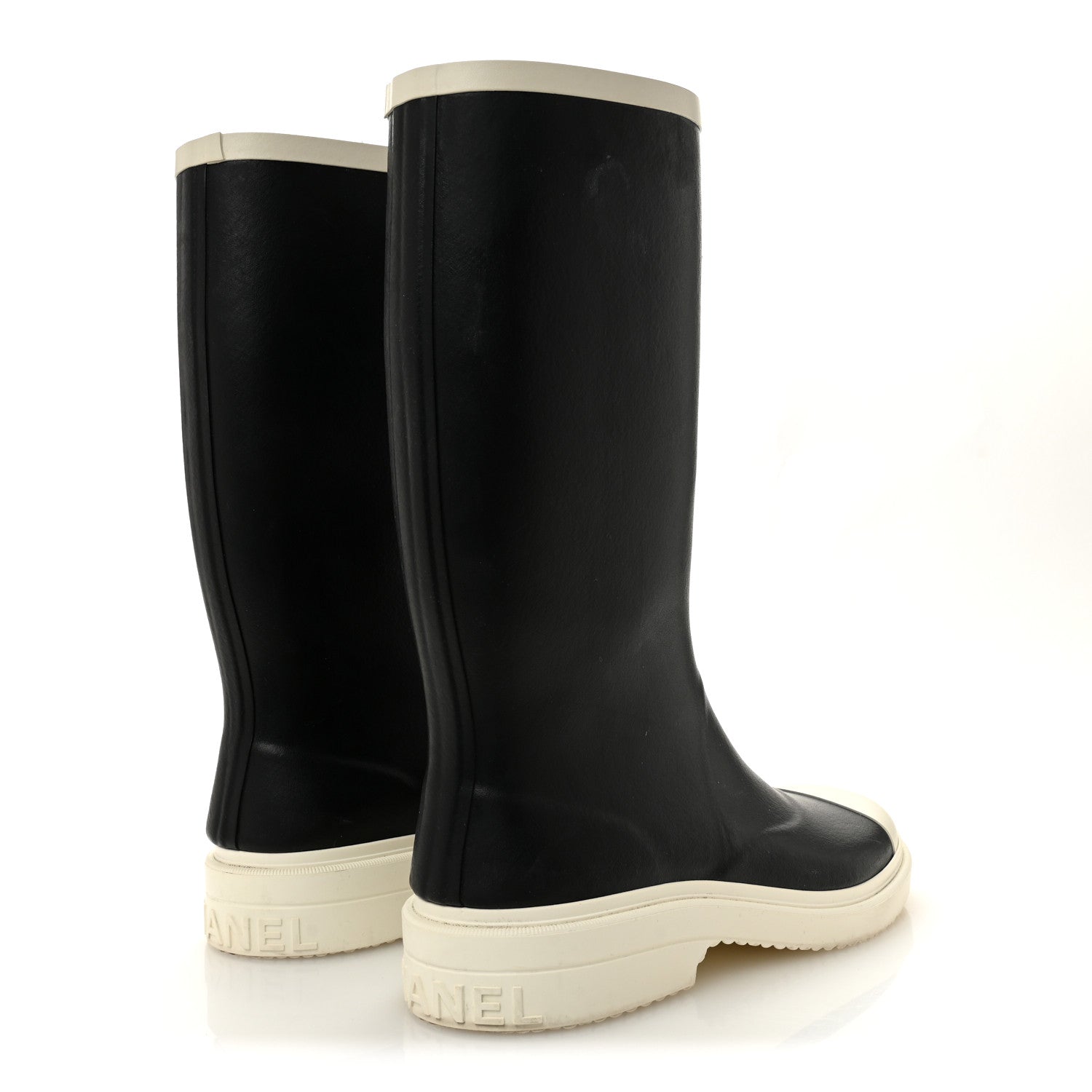 Caoutchouk CC High Boots 40 Black White