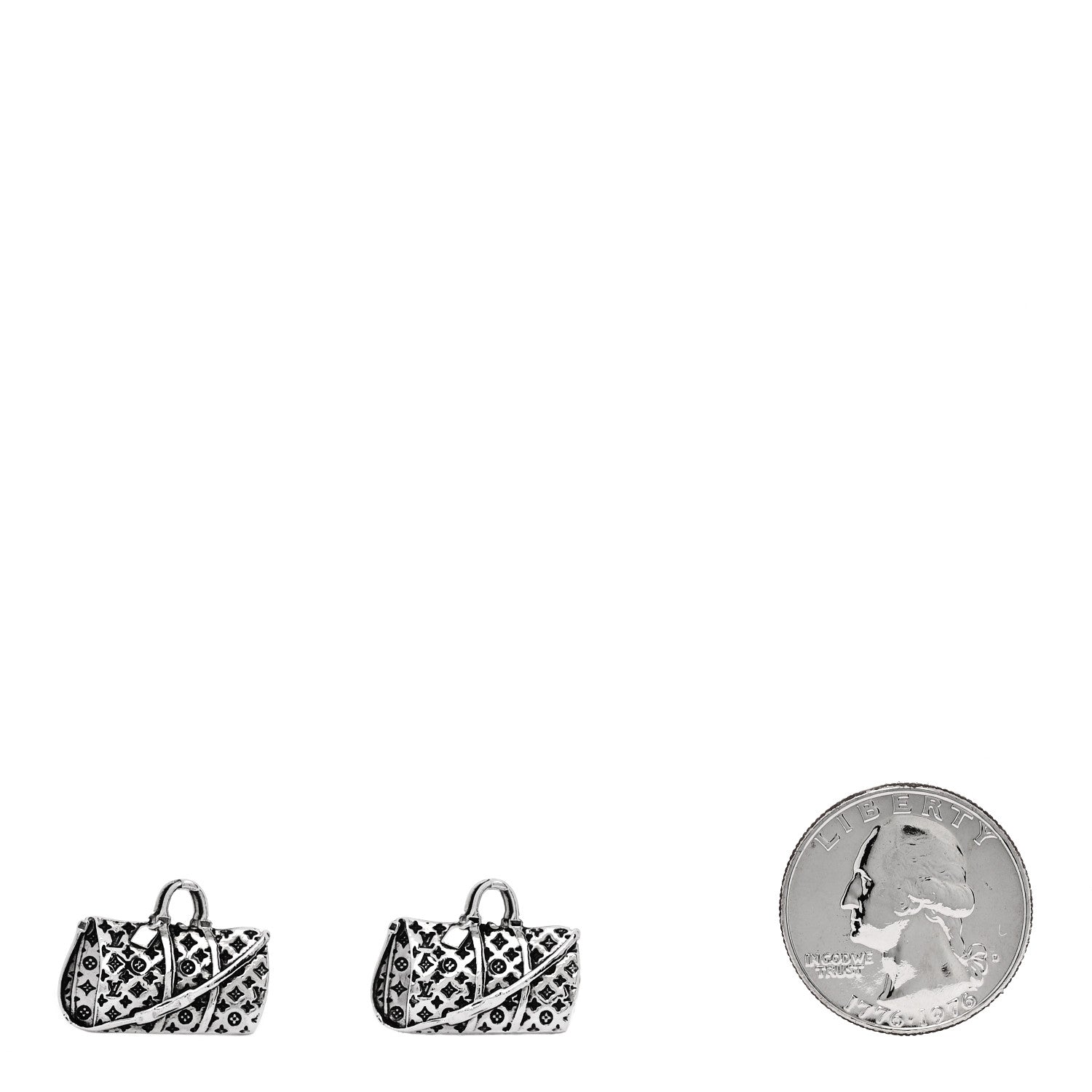 Louis Vuitton Sterling Silver Speedy Cufflinks
